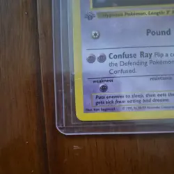 Pokemon Card Drowzee Shadowless 1st Edition Base Set Common 49/102 - Image 4