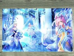 YGOmat Girls Playmat Rikka Queen TCG Mat CCG Pad Trading Card Game Mat Free Bag - Image 1