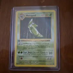 Pokemon Cards Metapod 54/102 1st Edition Base Set Shadowless WOTC Common LP *4 - Image 1
