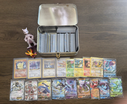 Pokemon Card Lot Storage Find 600+ Vintage 1999 Mewtwo Tin Toys Holos Mixed Eras - Image 1