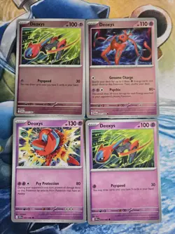 Deoxys Chaos Rising Pokemon Card Lot Holo X4 NM - Image 1
