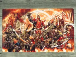 YGOmat Six Samurai Shi En TCG CCG Playmat Trading Card Game Mat Desk Pad Bag - Image 1