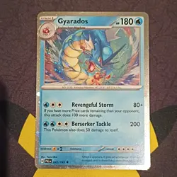 Gyarados Paldea Evolved 043/193 180 HP Rare Cosmos Holo English Pokemon Card - Image 1