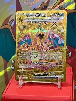 Pokemon TCG CHARIZARD EX Obsidian Flames GOLD HOLO Hyper Rare Card 228/197 NM - Image 1