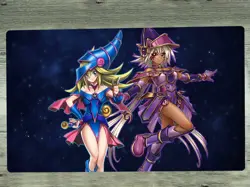 YGOmat Dark Magician Girl Apprentice Illusion Magician TCG Playmat Card Game Mat - Image 1