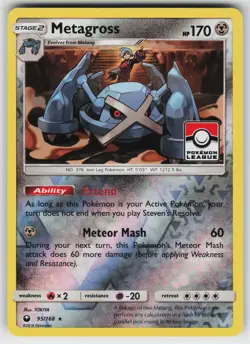 Metagross (Pokemon League) 95/168 Holo P Cards MP Pokemon - Image 1