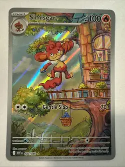Simisear English Holo White Flare Pokemon TCG Illustration Card 100/086 - Image 1