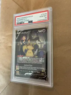 PSA 10 Mimikyu V TG16/TG30 Pokemon Brilliant Stars Trainer Gallery Card - Image 1