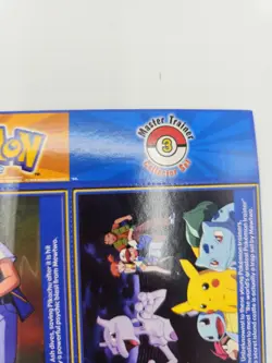 POKEMON 1ST MOVIE 1999 BURGER KING #3 MASTER TRAINER SET UNCUT 9 Card Sheet - Image 4