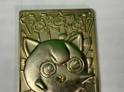 JIGGLYPUFF 1999 Pokemon Gold Plated Card Nintendo Burger King - Image 2