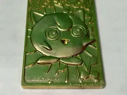 JIGGLYPUFF 1999 Pokemon Gold Plated Card Nintendo Burger King - Image 3