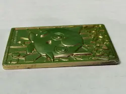 JIGGLYPUFF 1999 Pokemon Gold Plated Card Nintendo Burger King - Image 5
