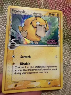 Pokemon TCG Psyduck Card 81/110 Reverse Holo Rare Holon Phantoms Series - Image 2