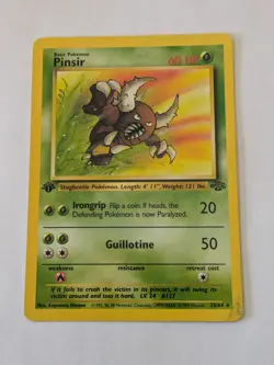 Pinsir - 25/64 - Pokemon Jungle 1st Edition Rare Card WOTC MP - Image 1