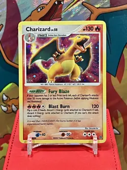 2007 Secret Wonders CHARIZARD HOLO SWIRL Rare 3/132 Pokemon TCG Card English LP - Image 1