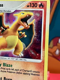 2007 Secret Wonders CHARIZARD HOLO SWIRL Rare 3/132 Pokemon TCG Card English LP - Image 2