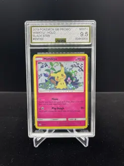 Pokemon Mimikyu S&M Black Star Promo Card Holo #SM163 AGS 9.5 - Image 1