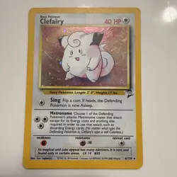 Clefairy Holo Base Set 2 6/130 Vintage Pokemon Card TCG WOTC LP - Image 1