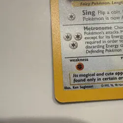 Clefairy Holo Base Set 2 6/130 Vintage Pokemon Card TCG WOTC LP - Image 2