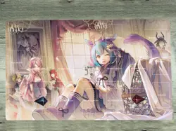 YGOmat Laundry Dragonmaid TCG CCG Playmat Trading Card Game Mat Board Game Pad - Image 1