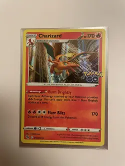 Charizard 10/78 Pokemon GO Set Holo Rare Pokemon Card TCG 2022 - Image 1