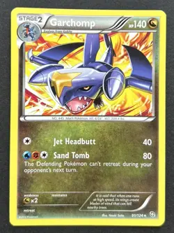 Pokemon Garchomp 91/124 Dragons Exalted Rare Card MP - Image 1