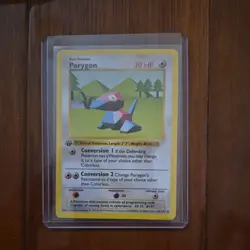 Pokemon Cards Porygon 39/102 1st Edition Base Set Shadowless WOTC Uncommon LP *1 - Image 1