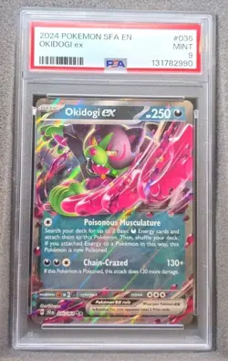 POKEMON CARD OKIDOGI ex DOUBLE RARE 36 SHROUDED FABLE SFA EN #36 GRADED PSA 9 - Image 1