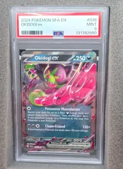 POKEMON CARD OKIDOGI ex DOUBLE RARE 36 SHROUDED FABLE SFA EN #36 GRADED PSA 9 - Image 2