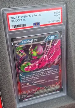 POKEMON CARD OKIDOGI ex DOUBLE RARE 36 SHROUDED FABLE SFA EN #36 GRADED PSA 9 - Image 3