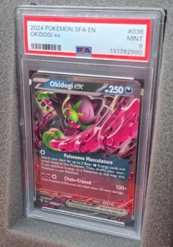POKEMON CARD OKIDOGI ex DOUBLE RARE 36 SHROUDED FABLE SFA EN #36 GRADED PSA 9 - Image 4