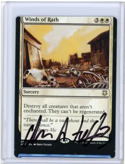 Winds of Rath AFC Miscut Signed By Drew Tucker MTG - Image 1