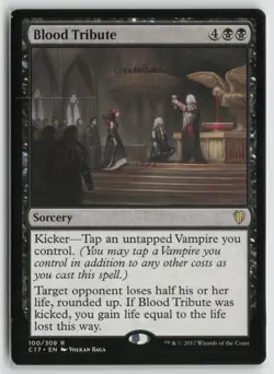 Blood Tribute Lightly Played 100 Commander 2017 Magic: The Gathering - Image 1