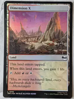Dimension X (Foil) | MTG TMNT TMT | Red White Boros Land Commander EDH | NM - Image 1