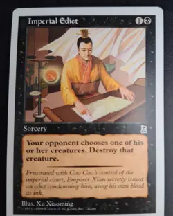 MTG Portal Three Kingdoms - Imperial Edict - English - Mint - Never Played - Image 1