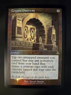 x1 Cryptic Gateway FOIL RETRO Dominaria: Remastered MTG FREE SHIPPING - Image 1