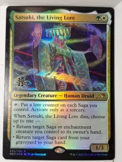 Satsuki, The Living Lore - FOIL Prerelease Promo - Magic the Gathering MTG Nice! - Image 1