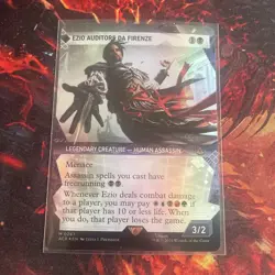 Ezio Auditore da Firenze Showcase Textured Foil - Mythic - Assassin's Creed MTG - Image 1