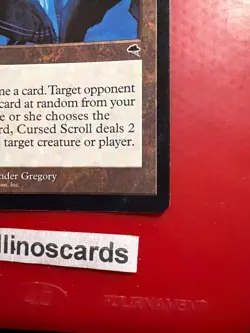 MTG Cursed Scroll Tempest EDH Legacy Reserved List light bend LP - Image 4