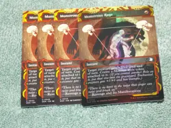 MTG Monstrous Rage x4 UNC SOS Mythical Archives FOIL x1 NM Low S&H - Image 1