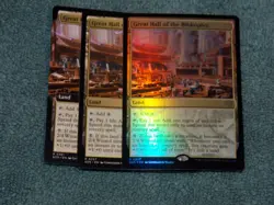 MTG Great Hall of the Biblioplex x3 Rare SOS NM Low S&H FOIL x1 Ext. Art x1 - Image 1