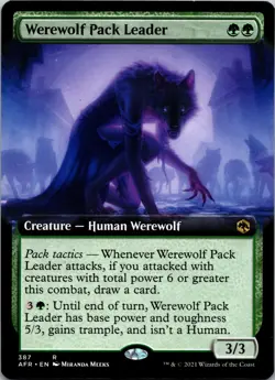 Werewolf Pack Leader (Extended Art) 387 Adventures in the Forgotten Realms NM - Image 1