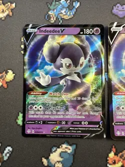3 Card Indeedee V Lot 039/072 ULTRA RARE Pokemon Card TCG 2021 Shining Fates - Image 2