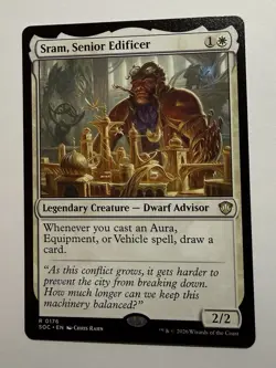 x1 Sram, Senior Edificer R MTG Commander: Secrets of Strixhaven M/NM, English - Image 1