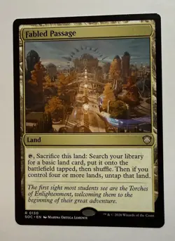 Fabled Passage 130 SOC Commander: Secrets of Strixhaven Magic MTG NM - Image 1