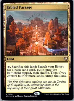 Fabled Passage 130 Rare Commander: Secrets of Strixhaven Magic: The Gathering NM - Image 1