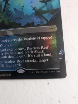 MTG Restless Reef LCI 0349 R Borderless FOIL NM Rare Mill Creature Land - Image 4