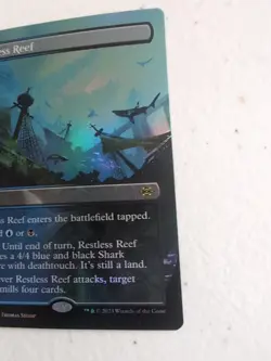 MTG Restless Reef LCI 0349 R Borderless FOIL NM Rare Mill Creature Land - Image 5