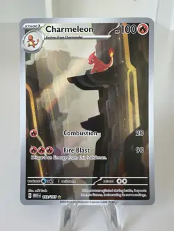 Pokemon TCG- Charmeleon 169/165 Scarlet & Violet 151 Illustration Rare Holo NM - Image 1