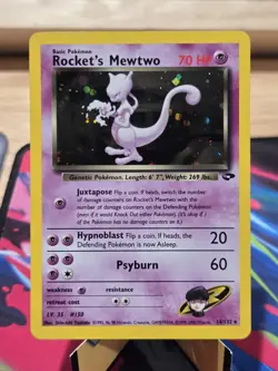 Pokemon TCG Rockets Mewtwo Gym Challenge Holo Card 14/132 Nm - Image 1